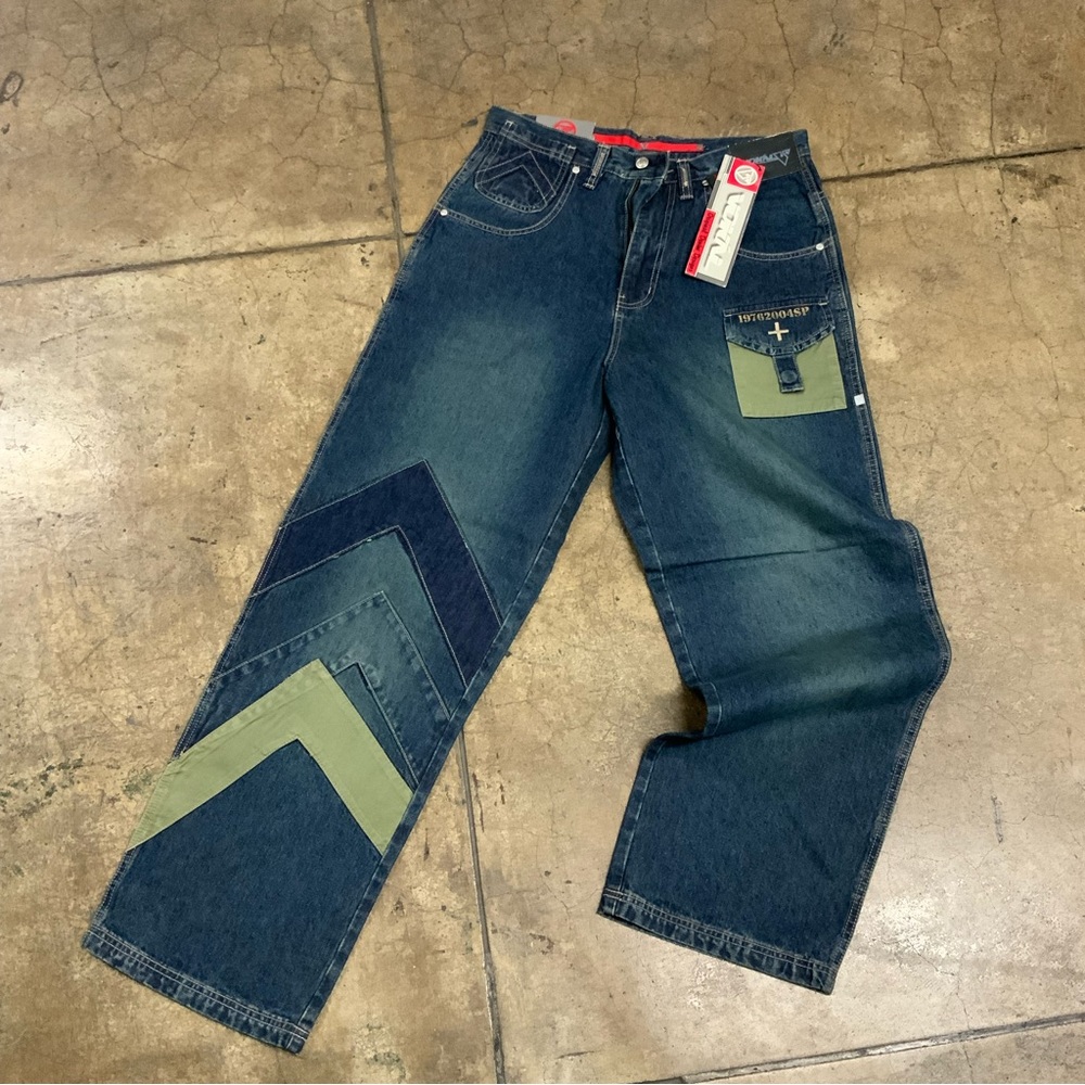 Men's Vokal Dk Blue Pocket Denim Pants